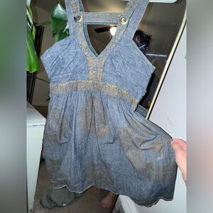 Apple bottom denim mini dress